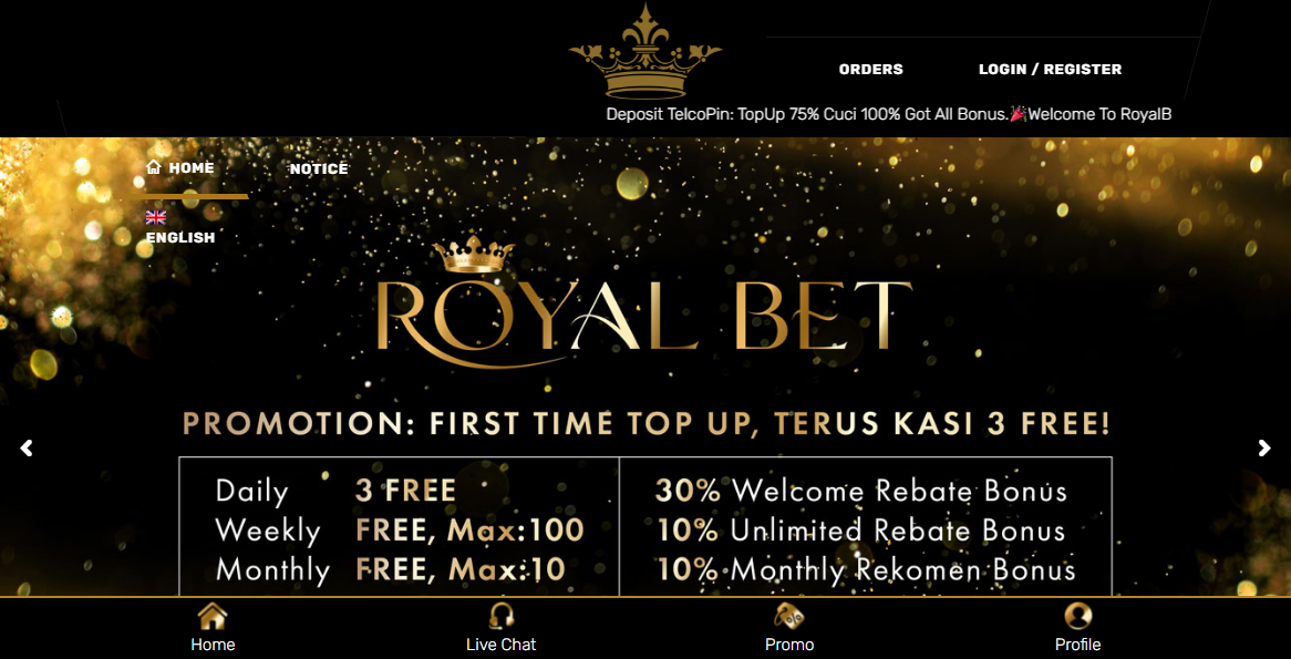 RoyalBet Casino Desktop screenshot