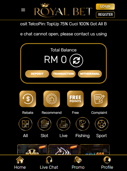 RoyalBet Casino Mobile screenshot